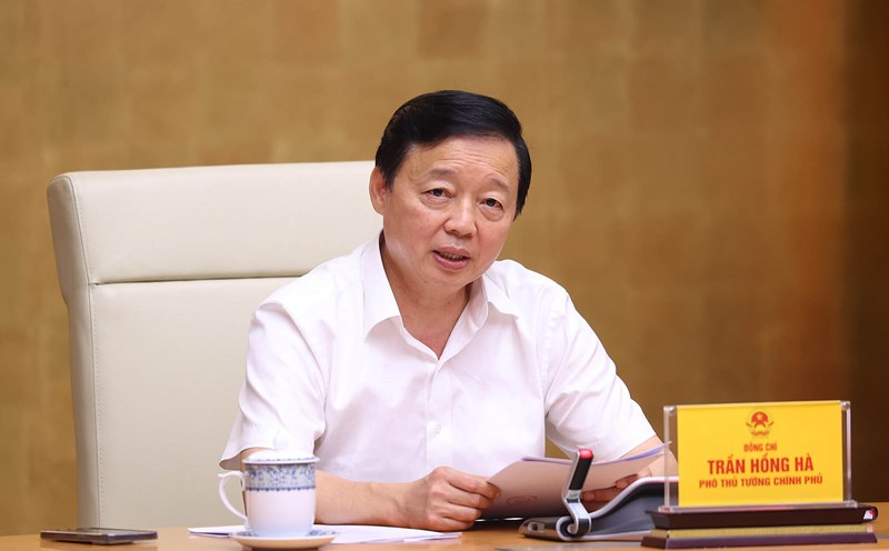 Phó Thủ tướng Chính phủ Trần Hồng Hà chủ trì cuộc họp. Ảnh: VGP