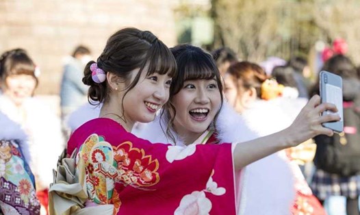 Chính quyền tỉnh Yamagata ở Nhật Bản kêu gọi người dân cười ít nhất một lần mỗi ngày. Ảnh: Xinhua