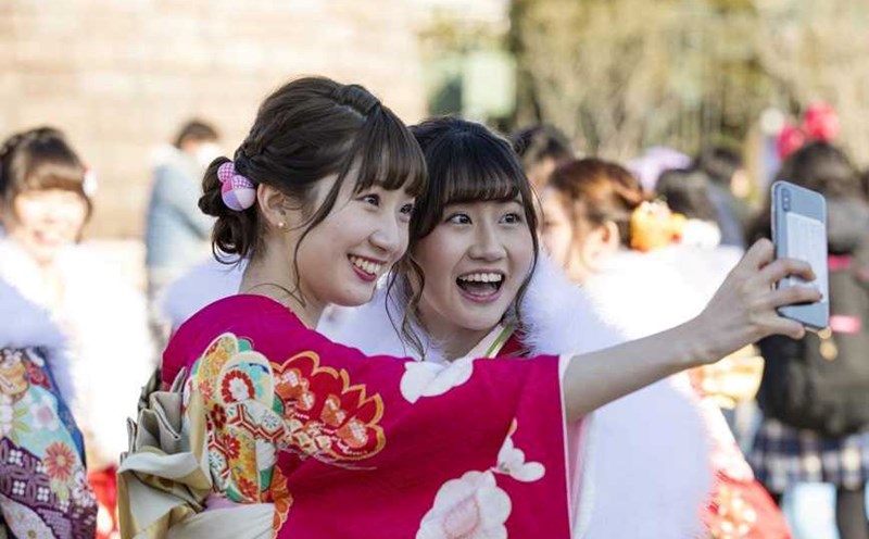 Chính quyền tỉnh Yamagata ở Nhật Bản kêu gọi người dân cười ít nhất một lần mỗi ngày. Ảnh: Xinhua