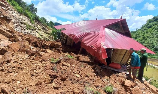 Hiện trường vụ sạt lở. Ảnh: Người dân cung cấp