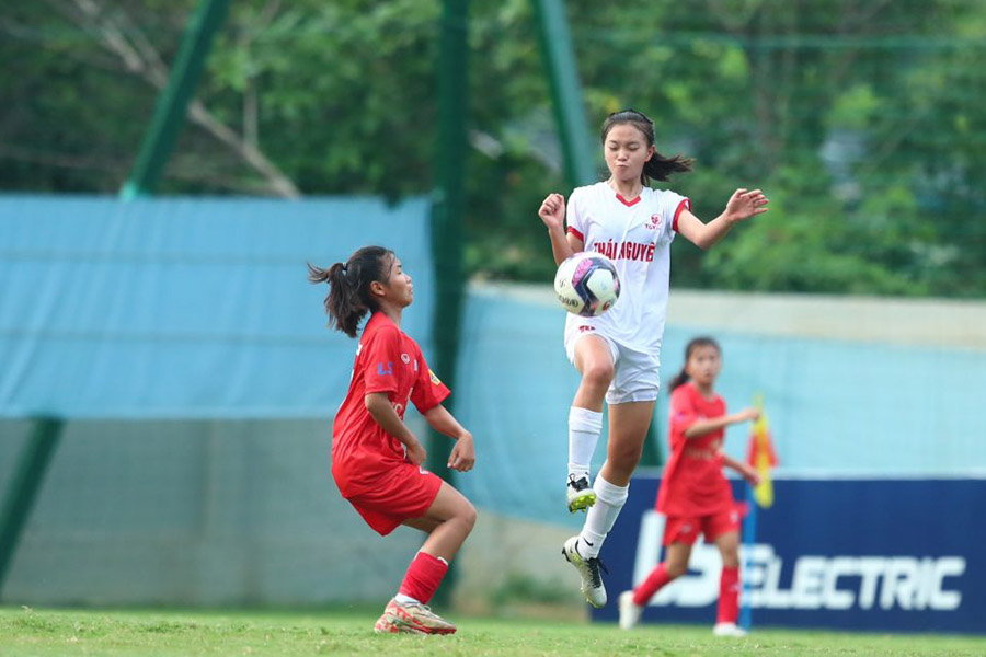 U16 Thái Nguyên T&T giành chiến thắng bất ngờ trước Phong Phú Hà Nam. Ảnh: VFF