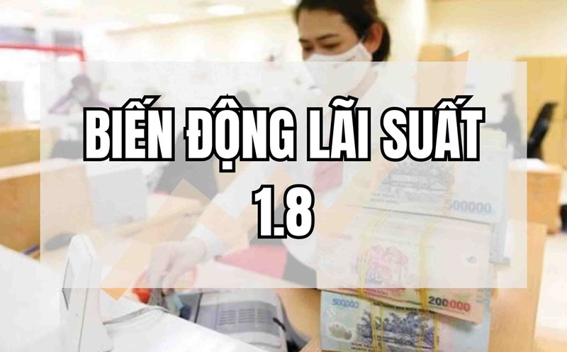 Biến động lãi suất 1.8: Tăng cao ngất ngưởng ngày đầu tháng. Thiết kế ảnh: Huyền Mai.