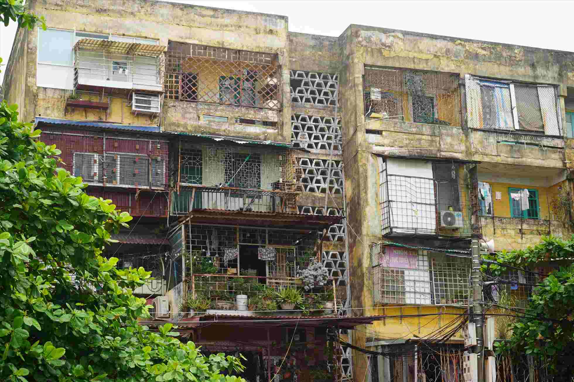 Khu chung cư Vạn Mỹ, quận Ngô Quyền, Hải Phòng chuẩn bị di dời. Ảnh: Mai Dung