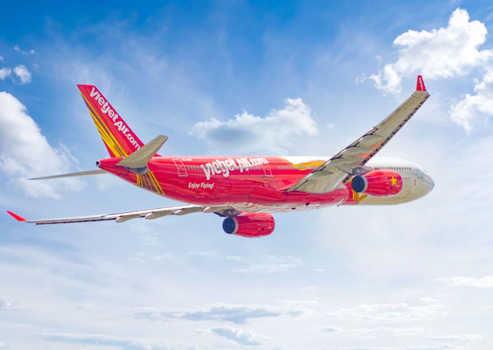 Vietjet has returned to higher operations than in 2019, before the COVID-19 pandemic. Photo: HT