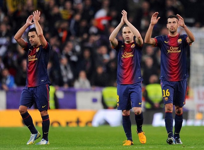 Both Xavi, Iniesta and Busquets are no longer Barcelona players. Photo: AFP