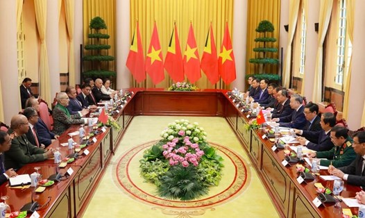 Quang cảnh cuộc hội đàm. Ảnh: Hải Nguyễn