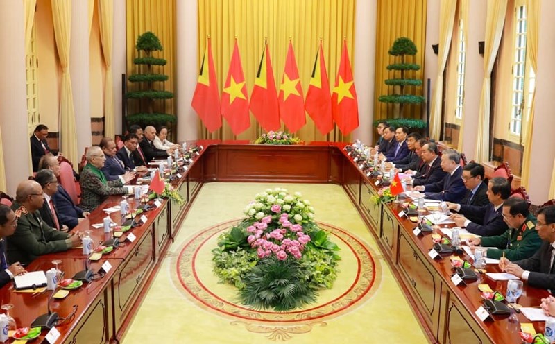 Quang cảnh cuộc hội đàm. Ảnh: Hải Nguyễn
