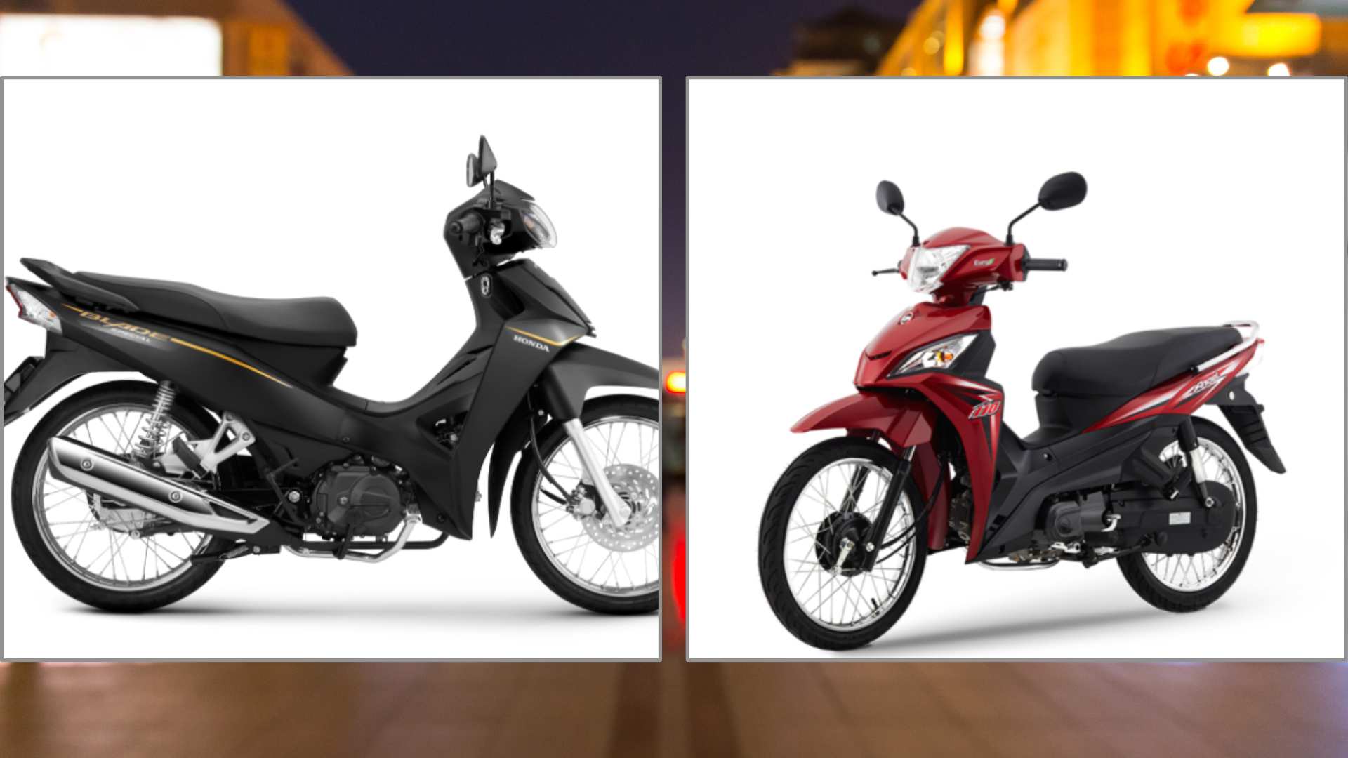 Hai mẫu xe máy số tầm giá 20 triệu cho công nhân. Đồ họa: Ngọc Diệp. 