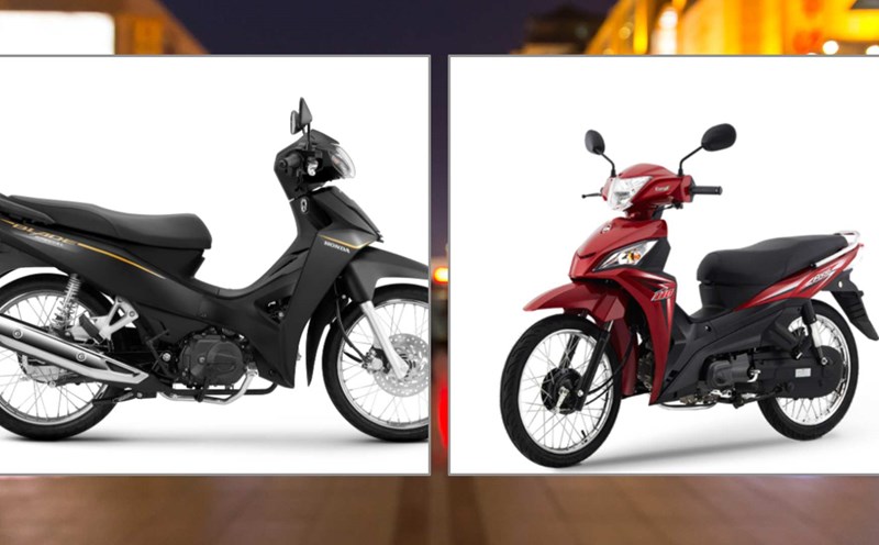 Hai mẫu xe máy số tầm giá 20 triệu cho công nhân. Đồ họa: Ngọc Diệp.