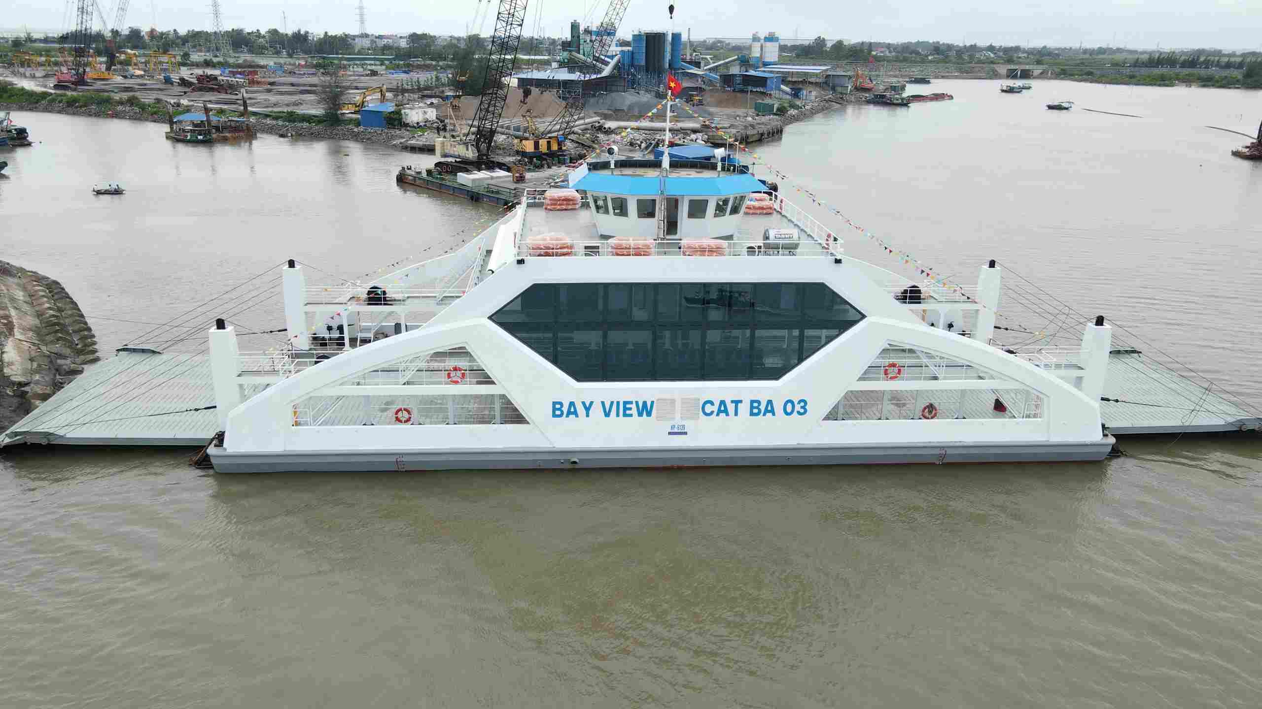 Phà Bay View Cát Bà 03 chính thức vận hành, đưa khách từ Hải Phòng ra Cát Bà. Ảnh: Hoàng Khôi