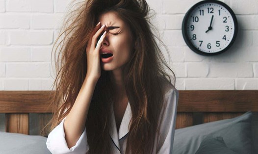 Đau đầu, chóng mặt và mệt mỏi vào buổi sáng có thể là dấu hiệu cho thấy bạn bị huyết áp cao. Ảnh: AI -  Ngọc Thùy