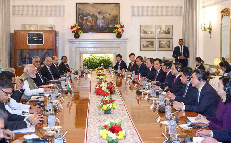 Quang cảnh cuộc hội đàm. Ảnh: VGP