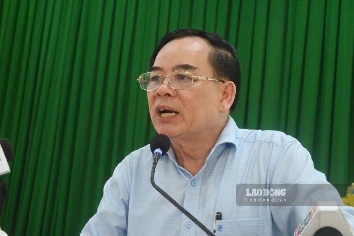 Chairman of Ben Tre Provincial People's Committee Tran Ngoc Tam. Photo: Thanh Nhan