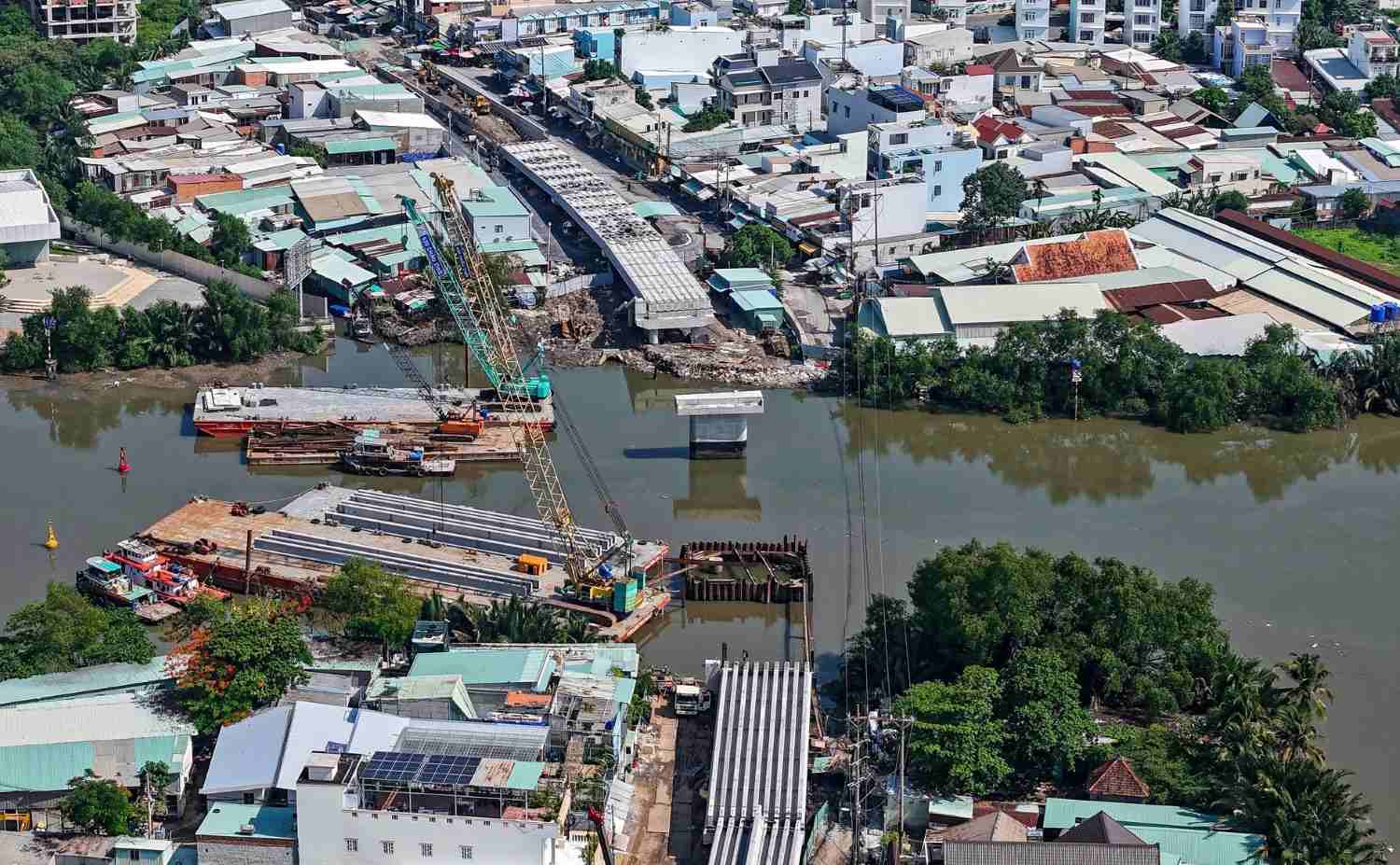 Rach Dia Bridge will open to traffic later this year. Photo: Chau Tuan