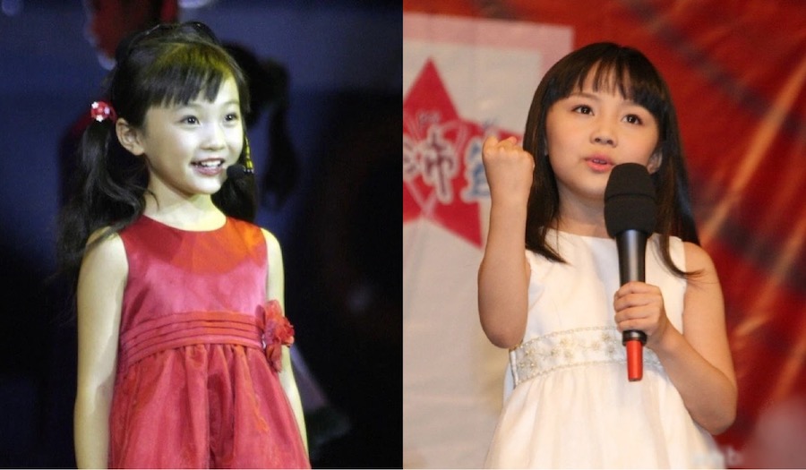 Lam Dieu Kha (left) Duong Bai Nghi encountered many problems after lip-syncing noise at the opening ceremony of the 2008 Beijing Olympics. Photo: Sohu