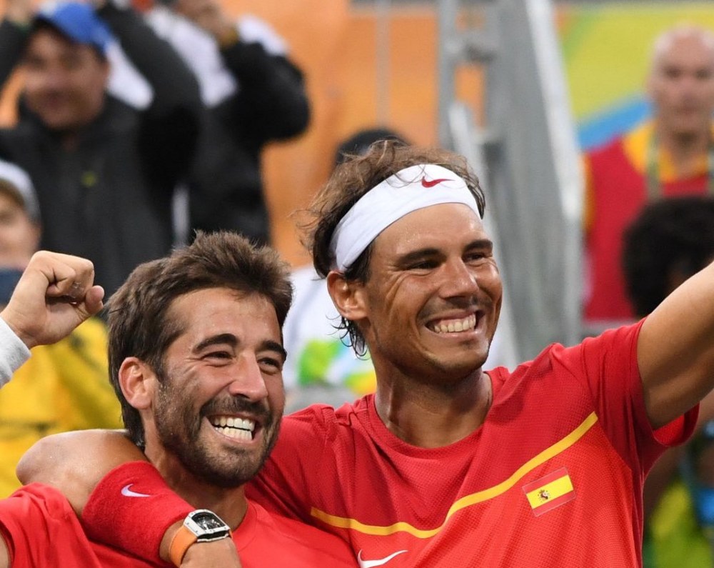 Nadal won the Rio 2016 Olympic gold medal with Marc Lopez. Photo: Olympic