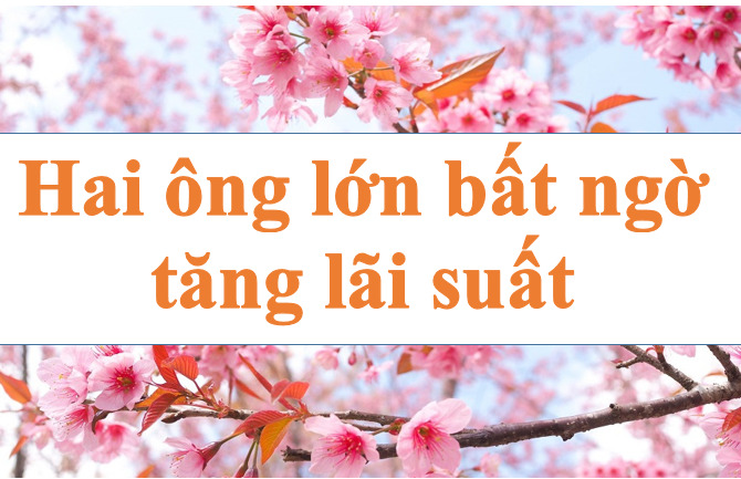 Hai "ông lớn" ngân hàng tăng lãi suất. Ảnh minh họa: Hà Vy