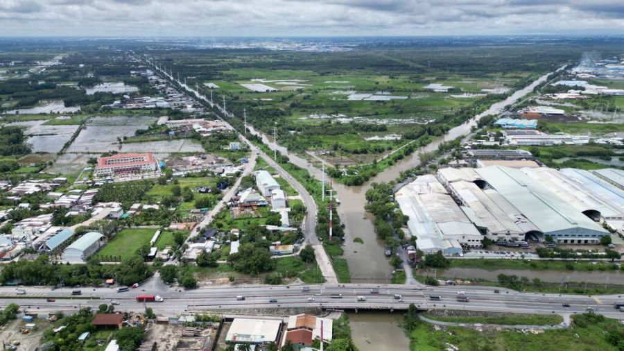 TPHCM adjusts the Vành đai 4 route to avoid many houses and existing roads. Photo: Minh Quân