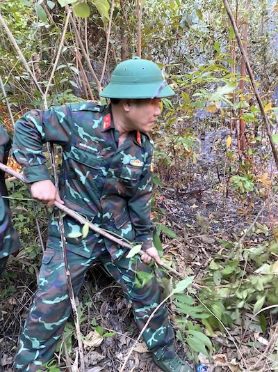 Functional forces participating in extinguishing the fire. Photo: H. Nguyễn