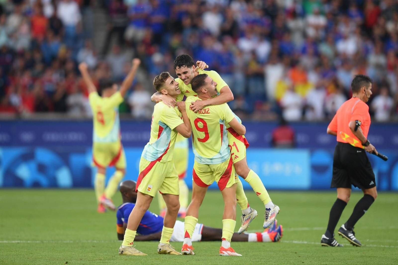 Spain U23 had an excellent match against France U23.  Photo: Spanish Football Federation