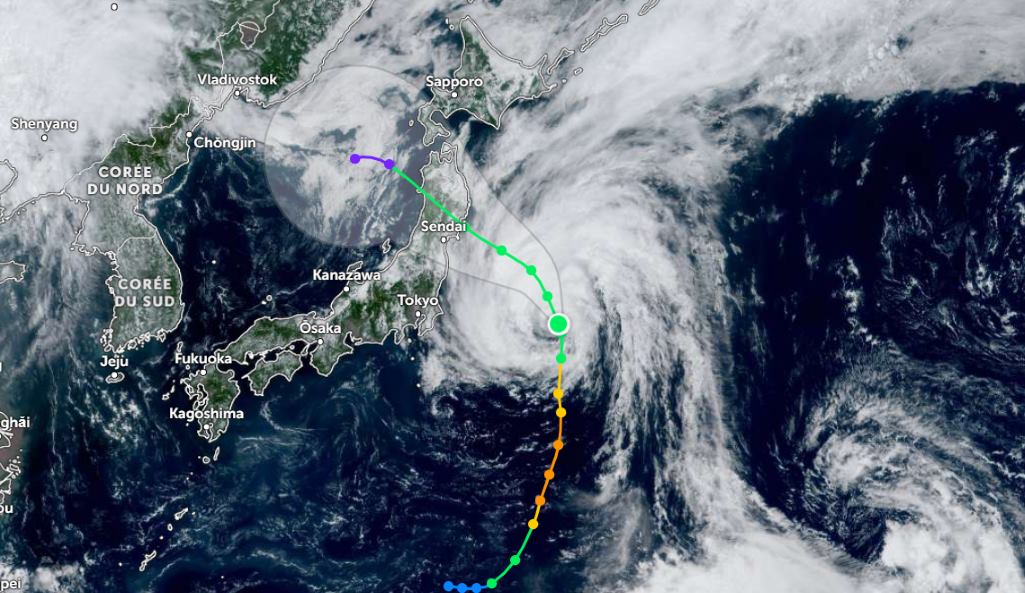 Forecasted path of storm Maria. Image: Zoom Earth