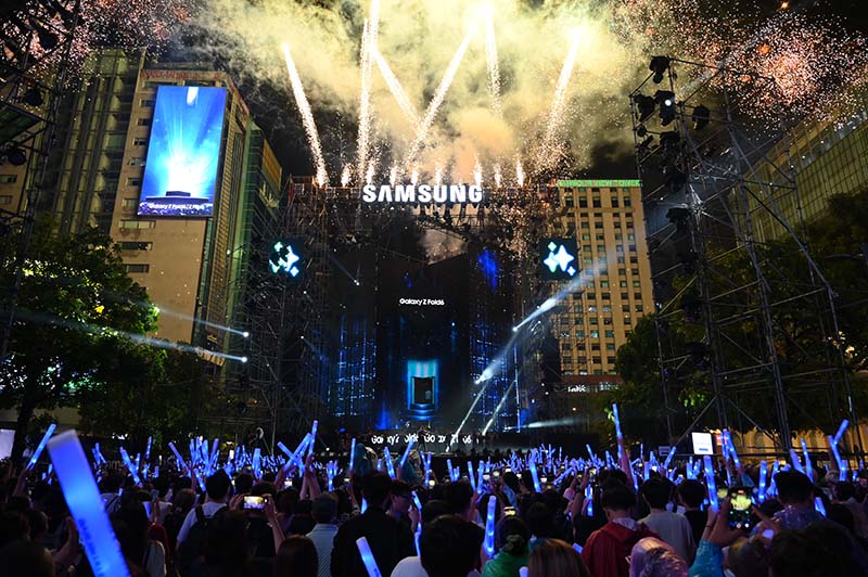 Đây là đại tiệc âm nhạc hoành tráng nhất trong suốt thập niên qua của Samsung Việt Nam. Ảnh: DN cung cấp