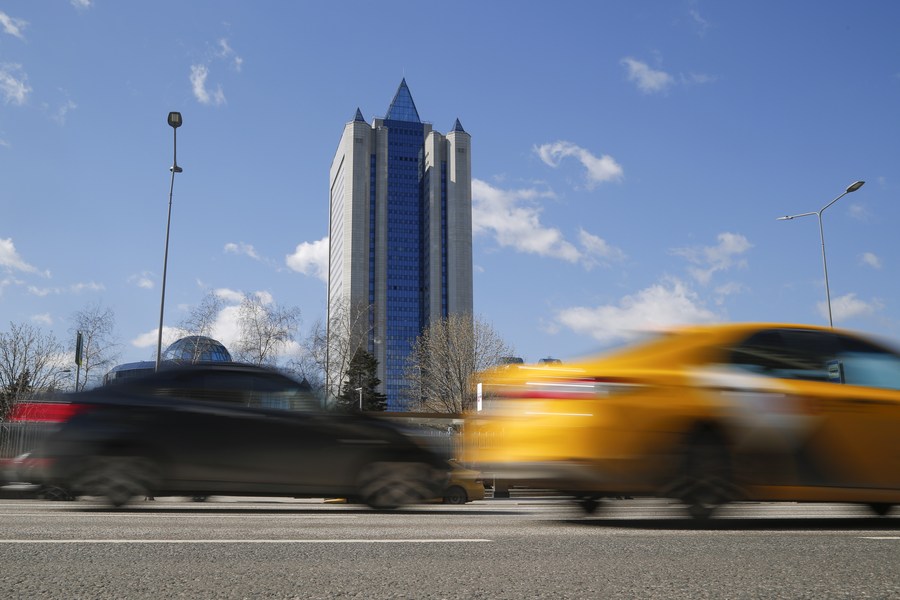 Headquarters of Gazprom in Moscow, Russia. Photo: Xinhua