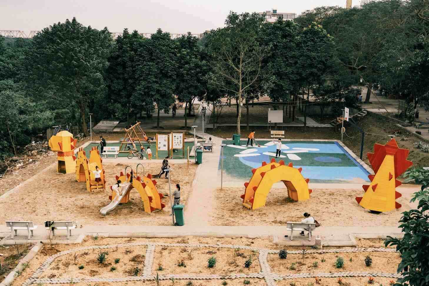 Phuc Tan playground - the first project to benefit from the 