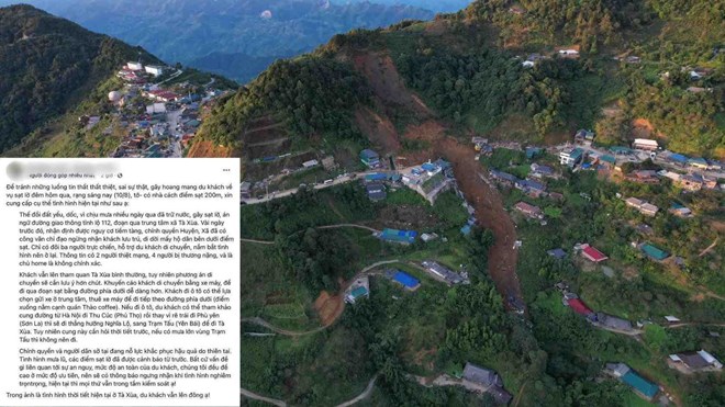 Some homestay owners still encourage guests to visit Tà Xùa despite the landslide that buried the homestay. Photo: Quàng Hưởng