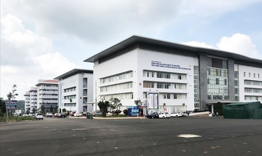 Một góc Bệnh viện Đa khoa vùng Tây Nguyên, nơi con gái anh T tử vong. Ảnh: Bảo Trung