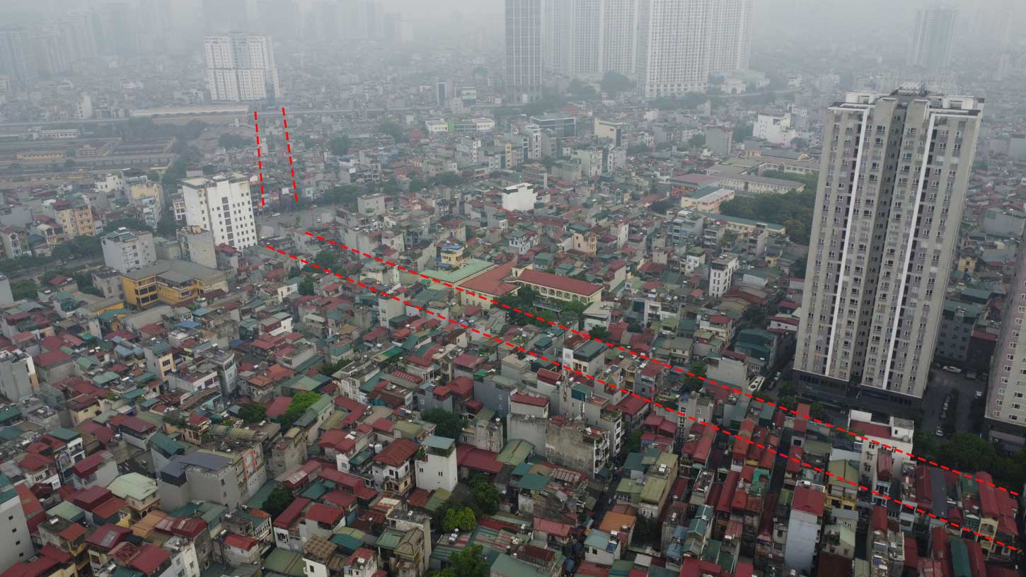 Vành đai 2,5 đoạn từ Nguyễn Trãi - Đầm Hồng dài 1,5 km, đi qua 4 phường thuộc quận Thanh Xuân (Hà Nội). Ảnh: Vĩnh Hoàng