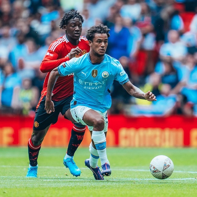 Oscar Bobb was the standout player for Manchester City in this match. Photo: Manchester City