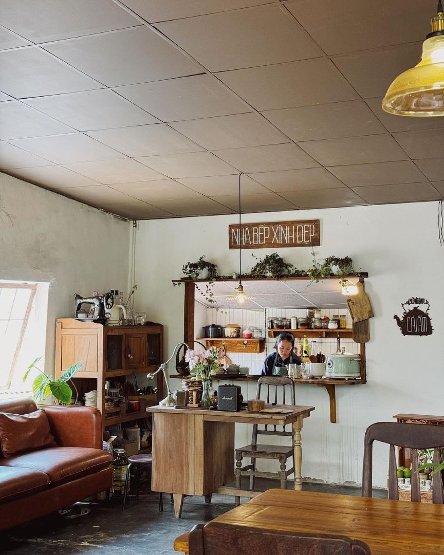 The rustic, cozy space of the Kettle Shop. Photo: Character Instagram