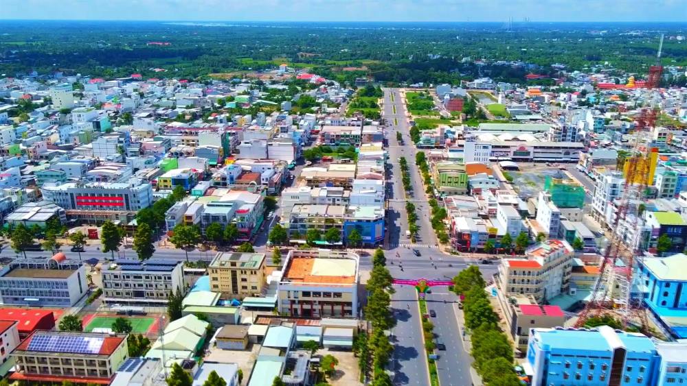 Dong Thap seen from above.