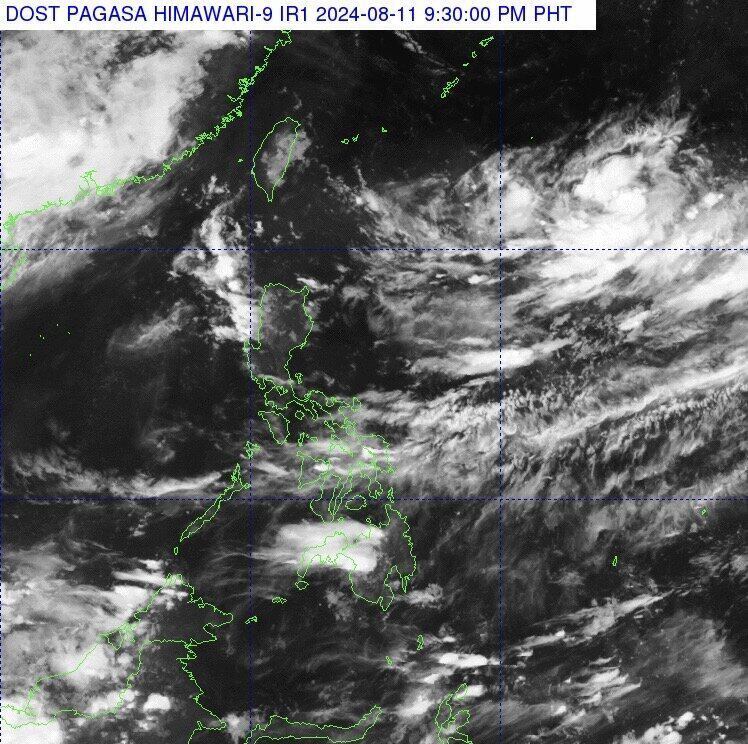 Low pressure near the East Sea formed on the afternoon of August 11. Photo: PAGASA