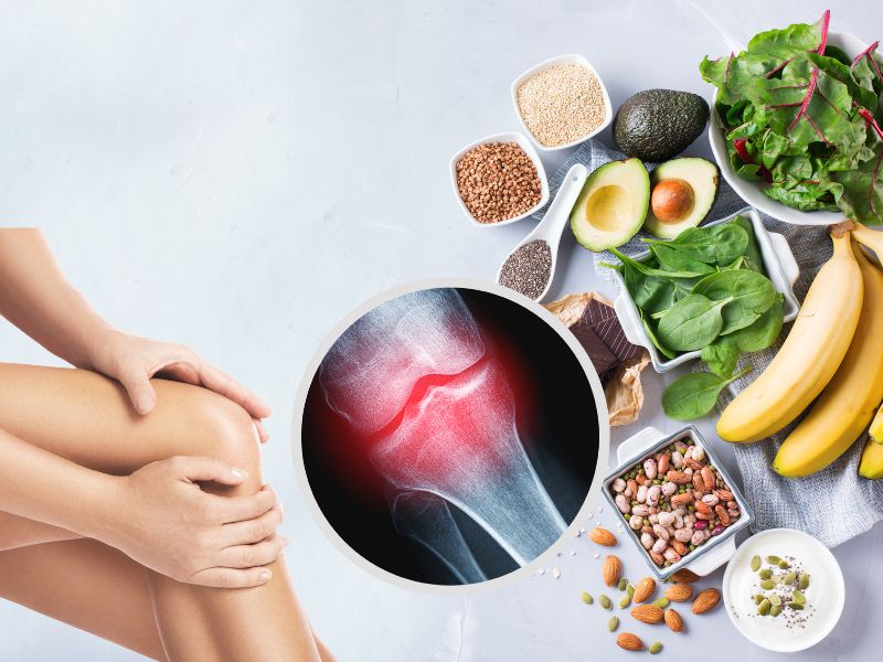 Chất dinh dưỡng tốt cho xương khớp ngoài canxi. Đồ họa: Hạ Mây