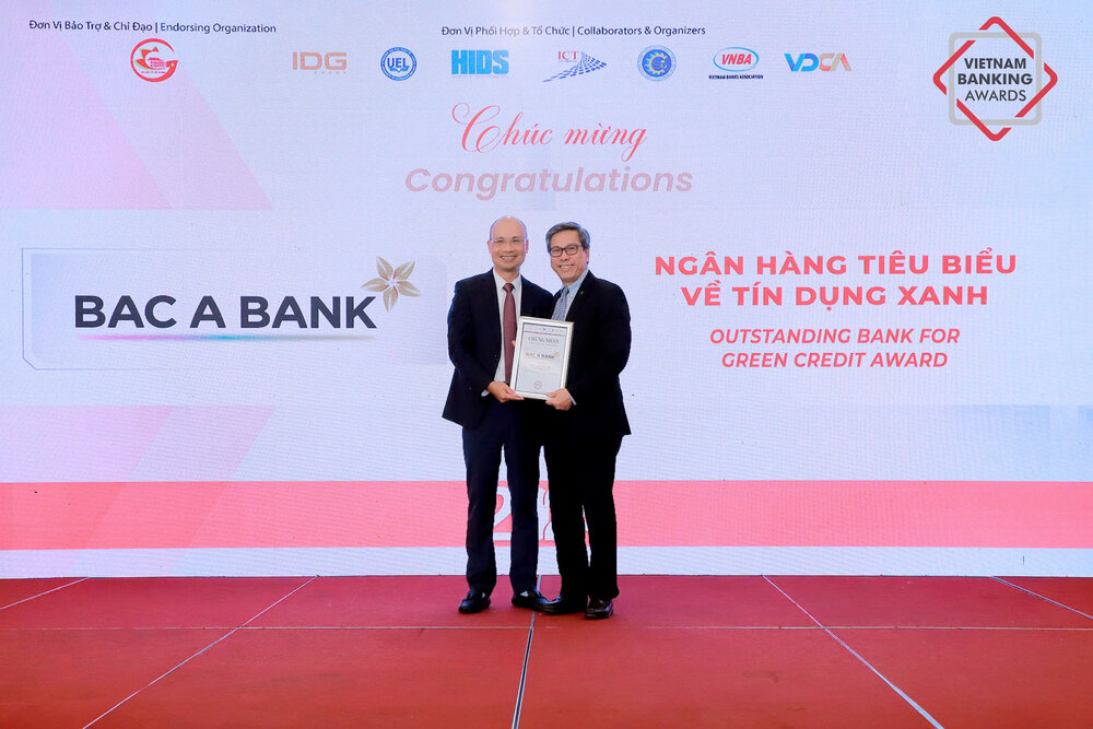 Bac A Bank is the Outstanding Bank for Green Credit in 2024. Photo: Bac A Bank