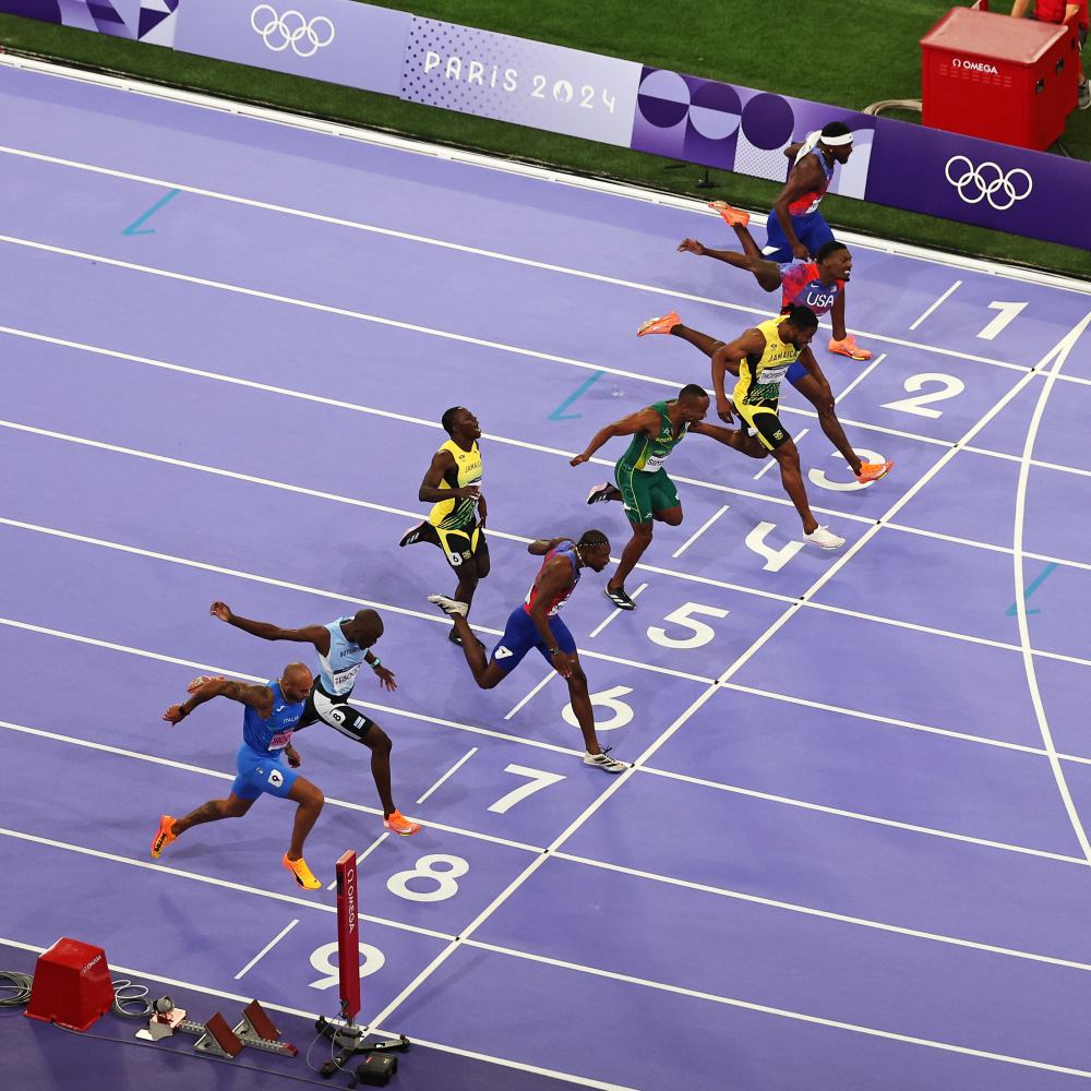 Noah Lyles won with a margin of 5 milliseconds. Photo: Olympic Games