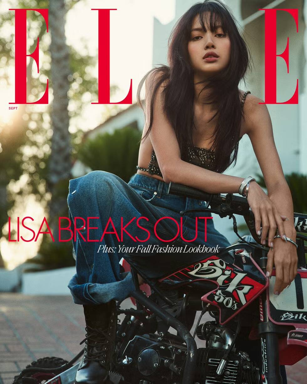 Lisa Blackpink is on the cover of American Elle September 2024 issue. Photo: Elle