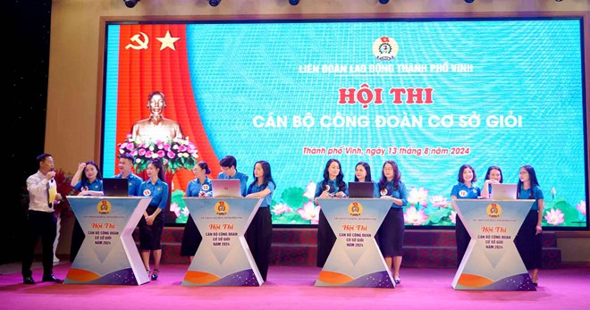 Sôi nổi hội thi cán bộ công đoàn cơ sở giỏi