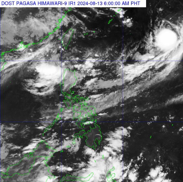 Low pressure near the East Sea has developed into a storm. Photo: PAGASA