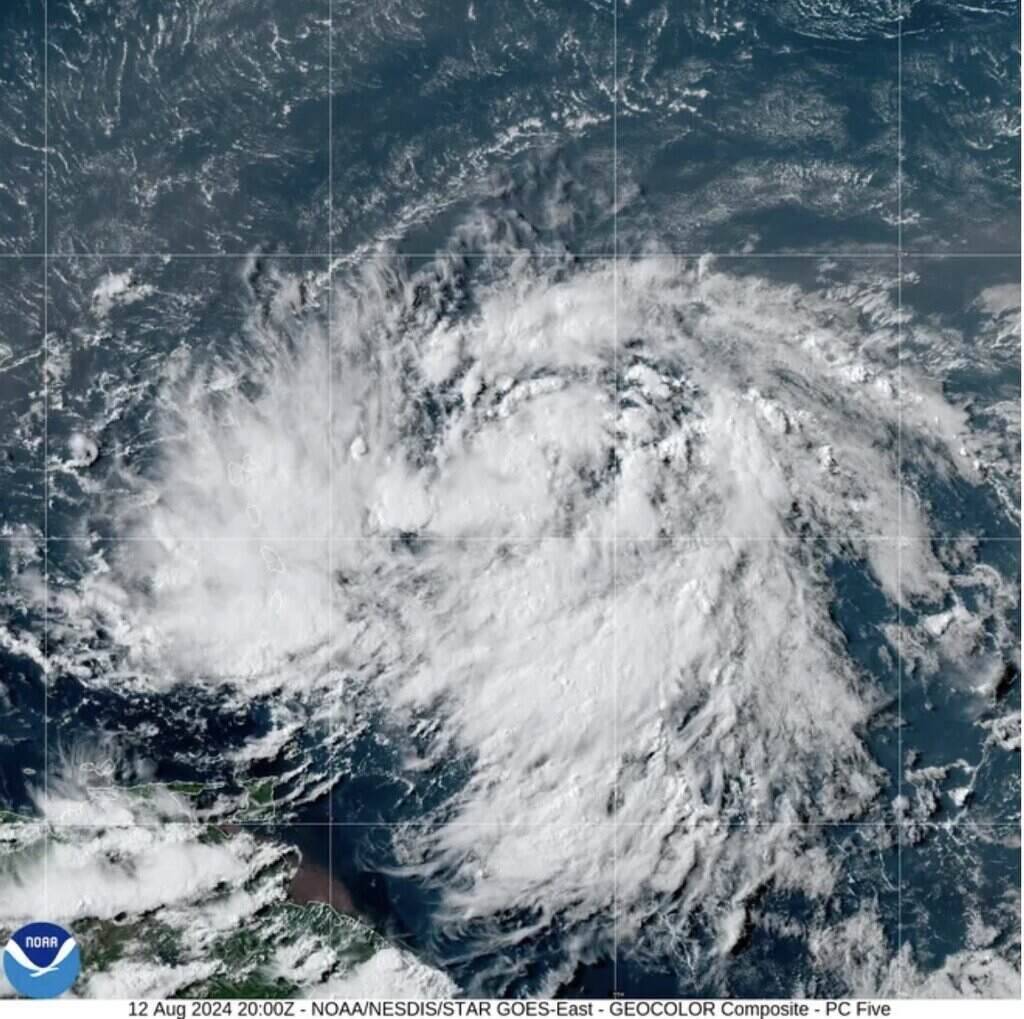 Storm No. 5 Ernesto is forecast to strengthen into a severe hurricane this week. Photo: NOAA