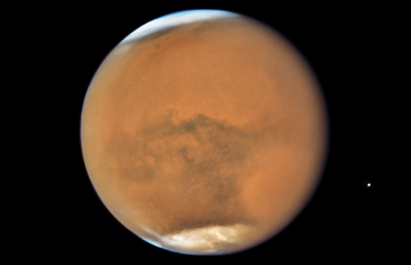 Các nhà khoa học phát hiện hồ nước khổng lồ trên sao Hỏa. Ảnh: NASA