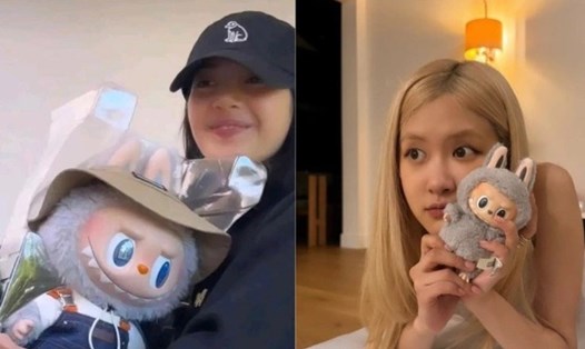 Lisa và Rosé đều có phụ kiện nhân vật Labubu. Ảnh: Instagram