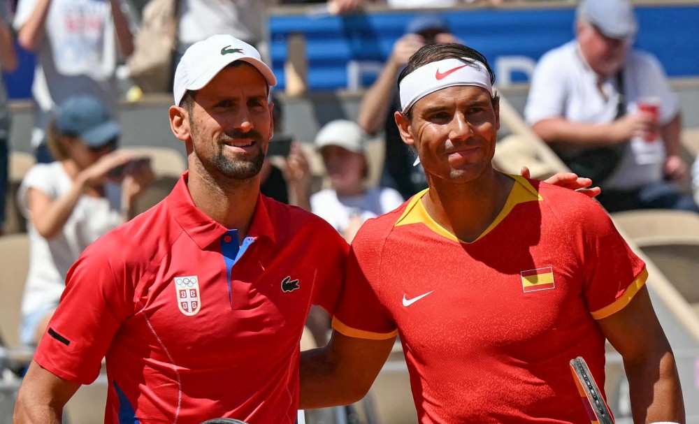 Novak Djokovic đuổi kịp Rafael Nadal ở mốc 596 tuần trong Top 2 bảng xếp hạng ATP. Ảnh: Olympic Games