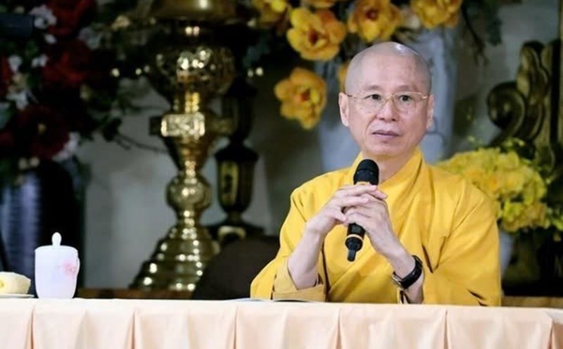 Ông Vương Tấn Việt (Thích Chân Quang) không có tên trong danh sách dự thi trong kỳ thi tốt nghiệp bổ túc văn hóa cấp ba năm 1989. Ảnh: Giáo hội Phật giáo Việt Nam.