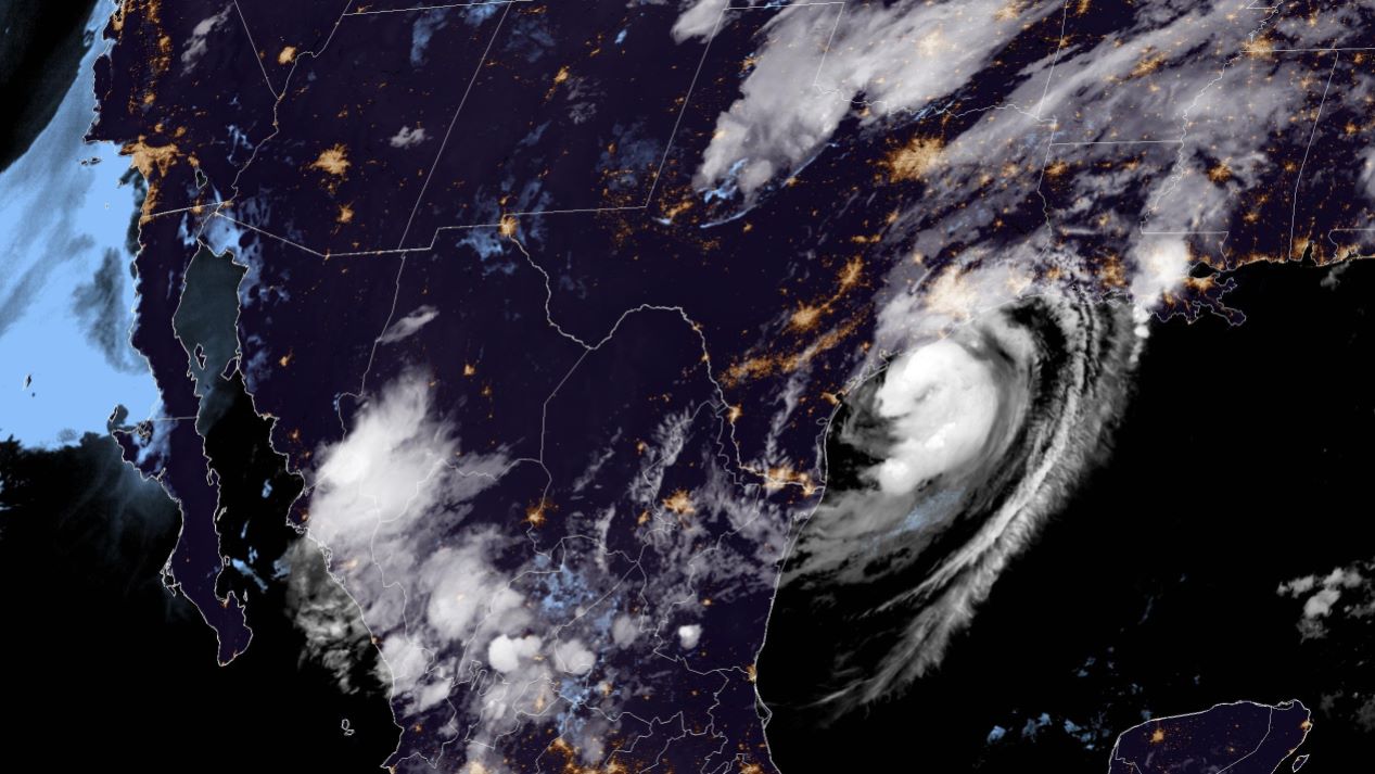 Satellite image of storm Beryl. Photo: NOAA