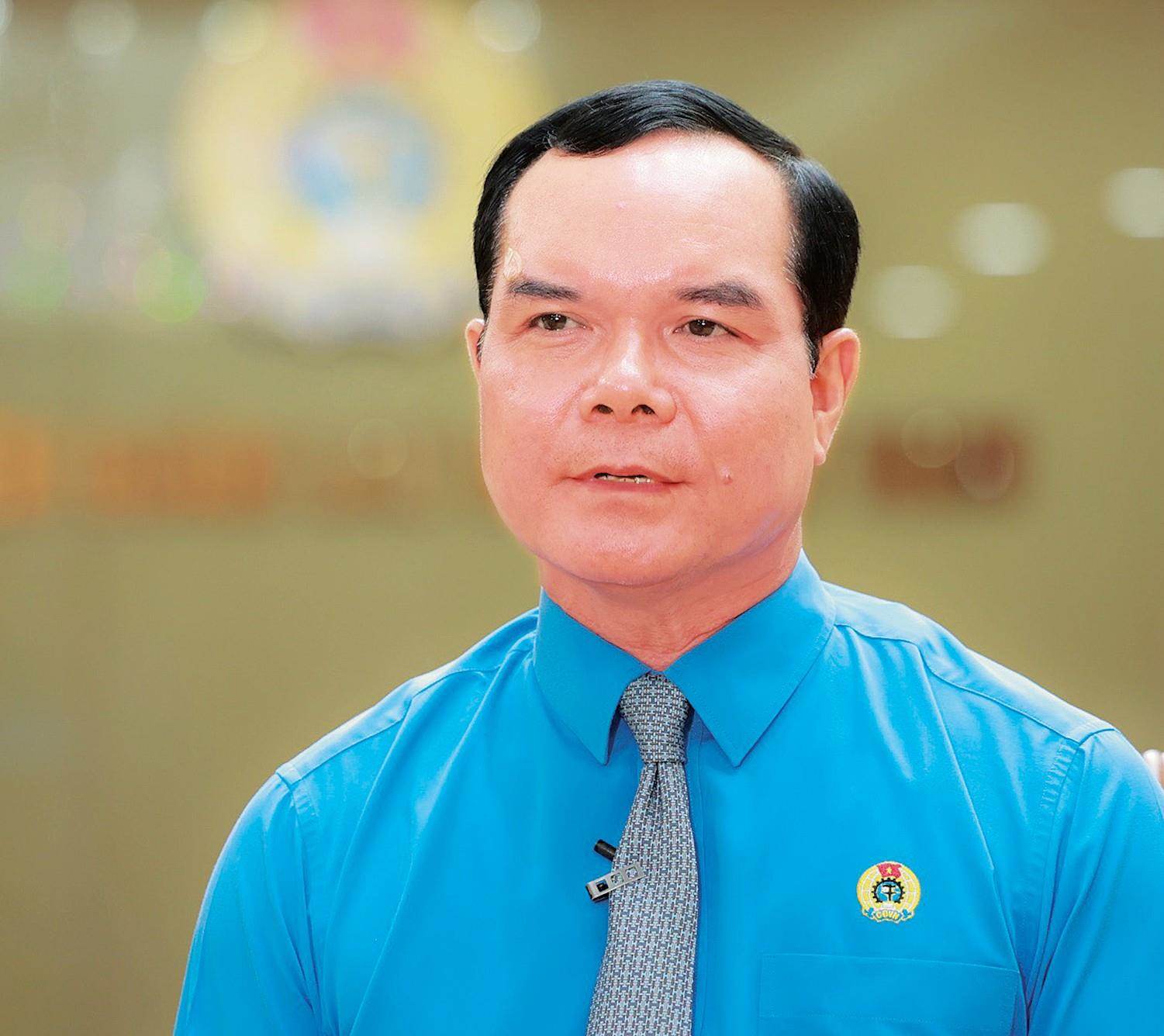 Ủy viên T.Ư Đảng, Chủ tịch Tổng LĐLĐVN Nguyễn Đình Khang. Ảnh: HẢI NGUYỄN