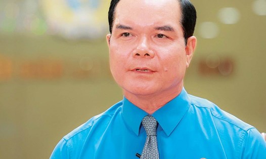 Ủy viên T.Ư Đảng, Chủ tịch Tổng LĐLĐVN Nguyễn Đình Khang. Ảnh: HẢI NGUYỄN
