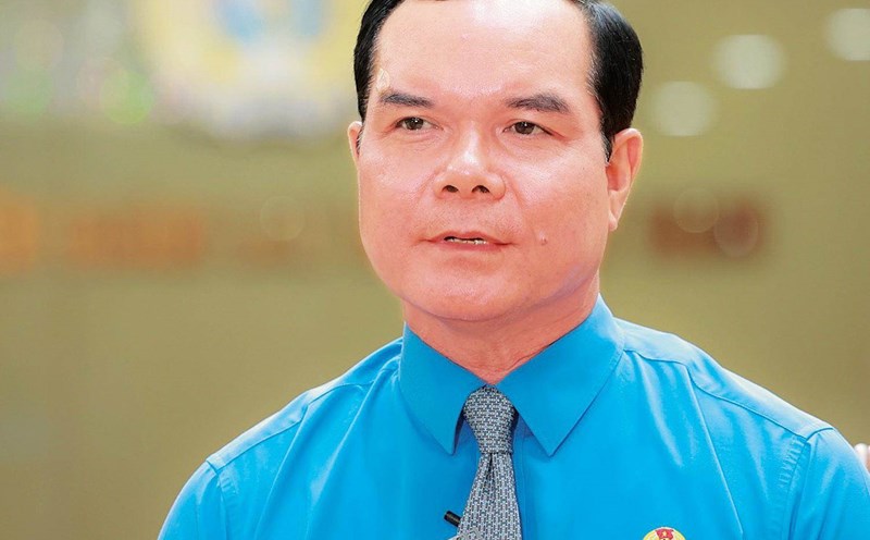 Ủy viên T.Ư Đảng, Chủ tịch Tổng LĐLĐVN Nguyễn Đình Khang. Ảnh: HẢI NGUYỄN